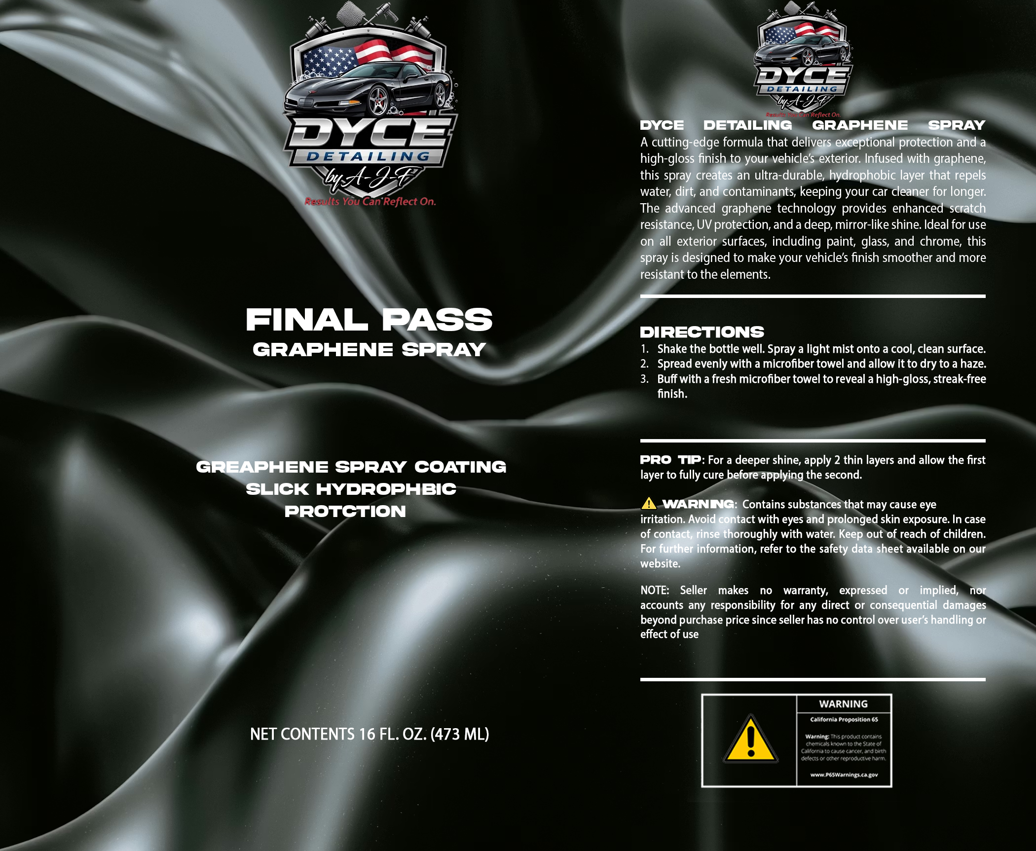 Final Pass Graphene Spray